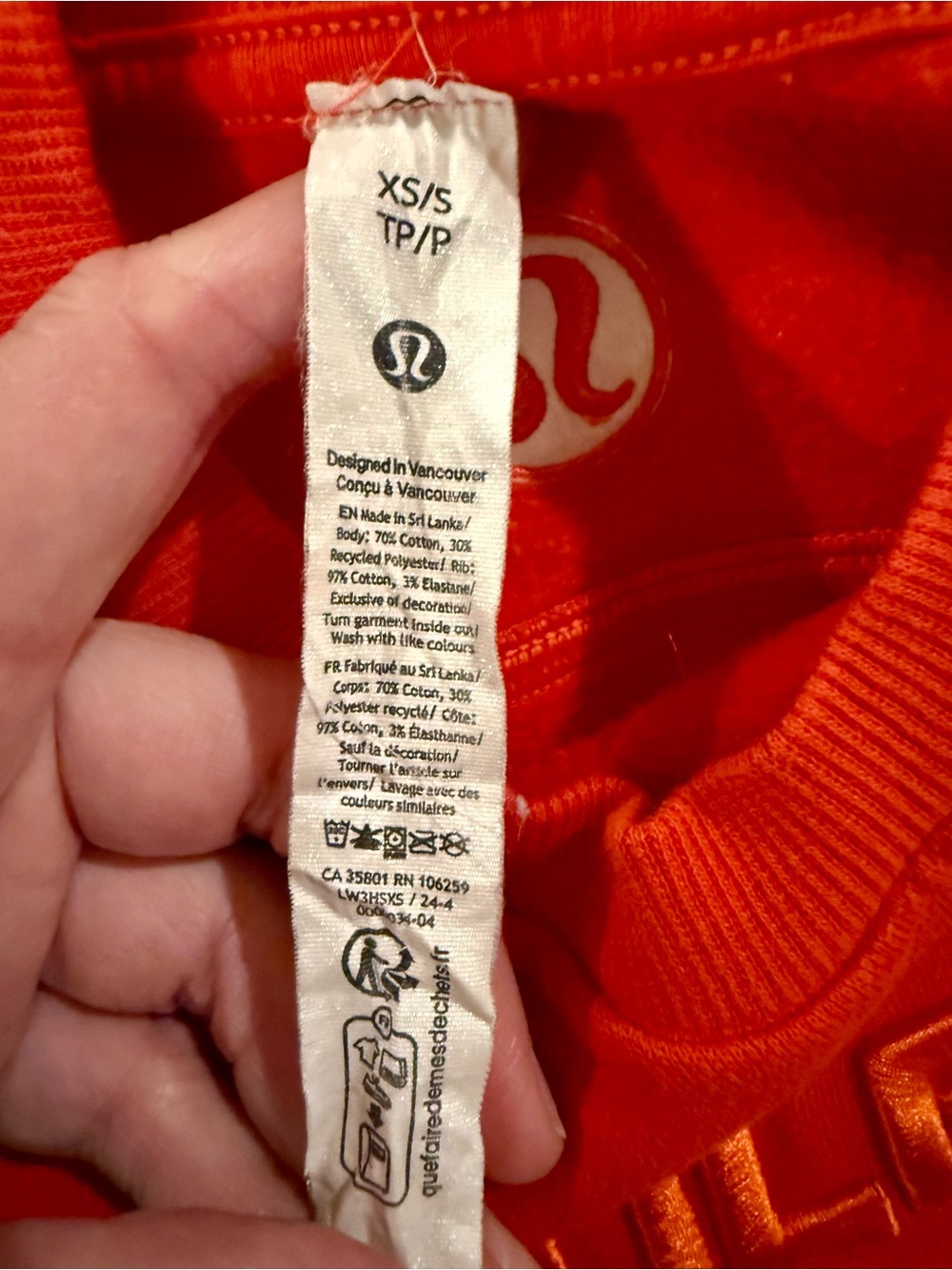 Lululemon Scuba Oversized Pullover, color Hot Heat - Picture 4 of 6